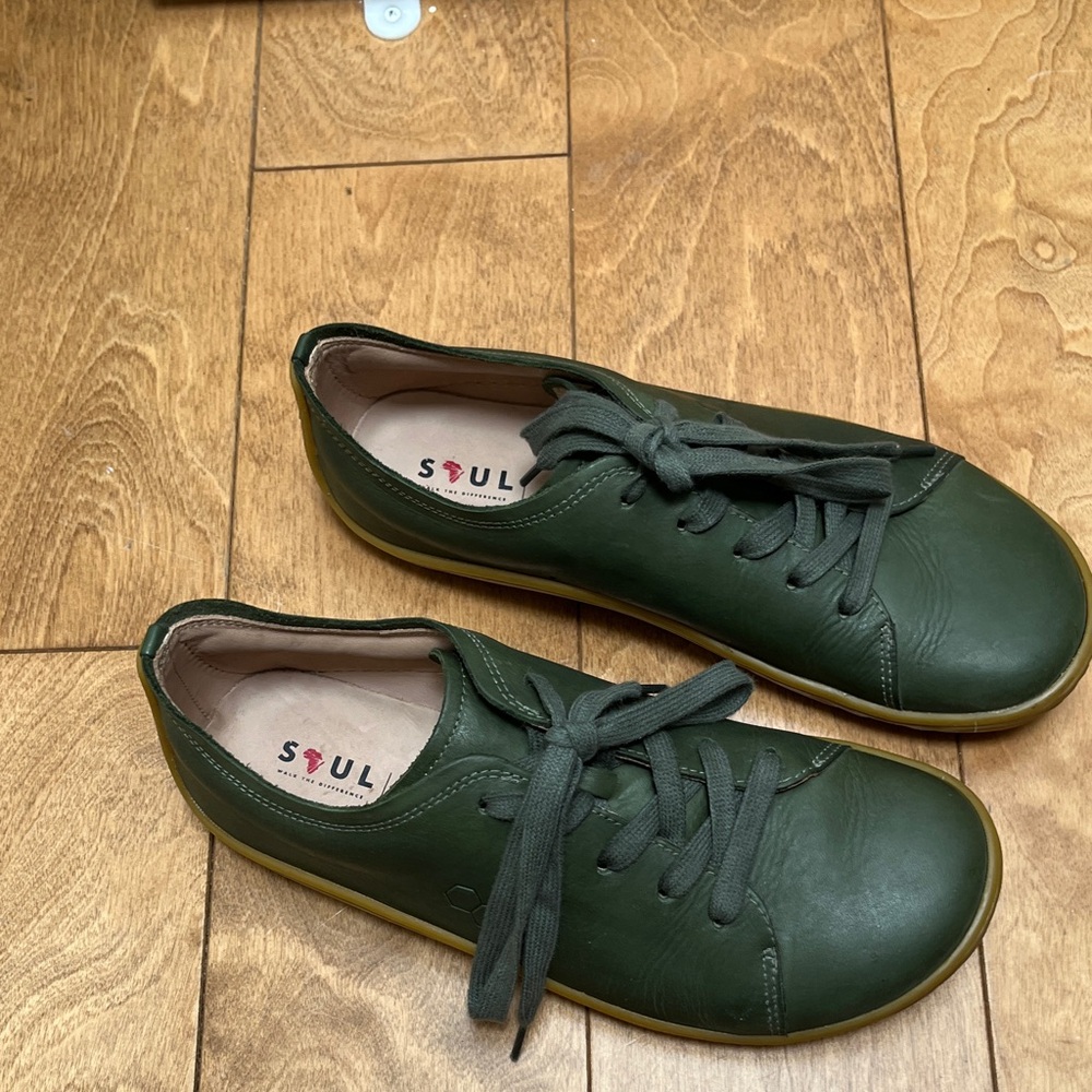 Women’s Addis Soul Green Leather Shoes - Picture 6 of 8
